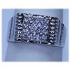 Image 1 : 17.00 CTW CZ RING .925 STERLING SILVER