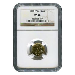 Certified American $5 Gold Eagle MS69 NGC (DATE OF OUR