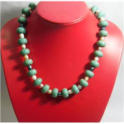 525.00CTW PHILIPPINE FRESHWATER PEARL AND BLUE TURQUOIS