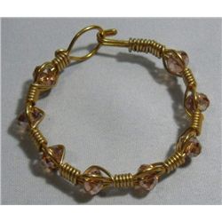 54.00CTW ALUMINUM WIRED CRYSTAL BRACELET