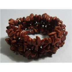 CHIPPED THERAPEUTIC SAND STONE 301.00CTW BRACELET BAND