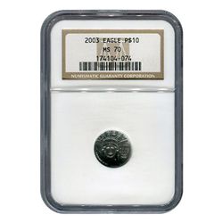 Certified Platinum American Eagle Tenth Ounce MS70 NGC