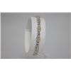Image 1 : 1.25 CTW DIAMOND BRACELET GOLD PLATED .925 STERLING SIL