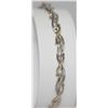 Image 2 : 1.00 CTW DIAMOND BRACELET GOLD PLATED .925 STERLING SIL