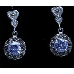 32.35 CTW CZ ANTIQUE LOOKING JEWELRY .925 STERLING SILV