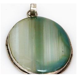 Natural 115.44 ctw Semi Precious .925 Sterling Pendant