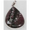 Image 1 : Natural 100 CTW. Semi-Precious Pendant .925 Sterling
