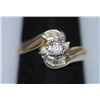 Image 1 : 0.31 CTW DIAMOND RING .925 STERLING SILVER
