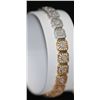 Image 2 : 0.40 CTW DIAMOND BRACELET GOLD PLATED .925 STERLING SIL
