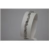 Image 2 : 0.70 CTW SINGLE CUT DIAMOND BRACELET .925 STERLING SILV