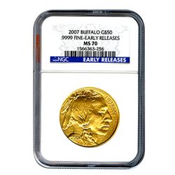 Certified Uncirculated Gold Buffalo MS70 Early Release