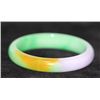 Image 1 : CHINESE PURPLE, BROWN AND GREEN JADE BANGLE