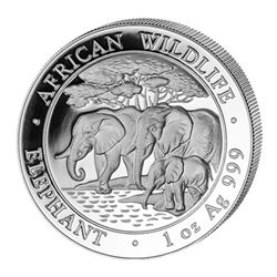 Somalia 1 oz Silver Elephant (date ofour choice)