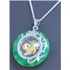 Image 1 : GREEN JADE PENDANT YEAR OF THE TIGER NECKLACE