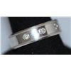Image 2 : 0.14 CTW DIAMOND RING .925 STERLING SILVER