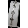 Image 2 : 0.45 CTW DIAMOND BRACELET .925 STERLING SILVER