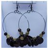 Image 1 : 47.90 CTW CHOCOLATE EARRING STERLING SILVER