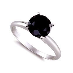 Genuine  Black Diamond 2.0 ctw Ring 14K W/Y Gold