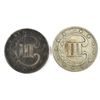 Image 2 : 2-1852 THREE CENT SILVERS GOODS