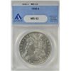 Image 1 : 1890 MORGAN DOLLAR ANACS MS62