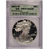 Image 1 : 2001-W PROOF SILVER EAGLE ICG PR-70 DCAM