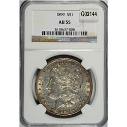 1899 MORGAN DOLLAR NGC AU 55