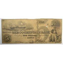 18-- $5 THE COHITUATE BANK NOTE