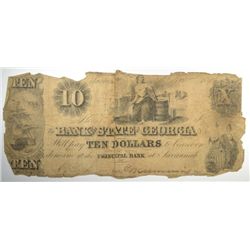 18- $10 BANK OF THE STATE OF GEORGIA NOTE