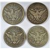 Image 2 : 4-1907-O BARBER HALF DOLLARS "GRADING SET" (AG, GOOD, VG, FINE)