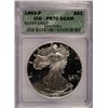 Image 1 : 1993 PROOF SILVER EAGLE ICG PR-70 DCAM