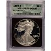Image 1 : 1989-S PROOF SILVER EAGLE ICG PR-70 DCAM