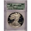 Image 1 : 1987-S PROOF SILVER EAGLE ICG PR-70 DCAM