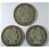 Image 1 : 3-1908-D BARBER HALF DOLLARS "GRADING SET" (GOOD,VG,FINE)