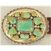 Image 2 : Sterling Silver & Turquoise Concho Belt