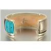 Image 2 : Signed Sterling Silver & Turquoise Indian Bracelet