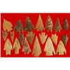 Image 1 : Collection of 20 Archaic Texas Arrowheads / Points