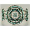 Image 2 : Zuni Needlepoint Turquoise Bracelet & Earrings Set