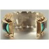 Image 2 : Zuni Silver & Gold Bracelet Signed