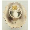 Image 2 : Signed Silver & Coral Zuni Indian Ring