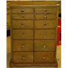 Image 1 : Fossil Teeth Collection Chest Of Drawers Full
