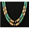 Image 2 : Turquoise & Shell Indian Jewelry  Necklace