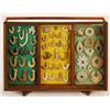 Image 1 : Slant Front Display with Stone Fish Hooks