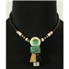 Image 2 : Turquoise Figural Necklace and Earrings Set