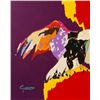 Image 2 : "Warfeathers" Acrylic On Canvas Signed Geronimo