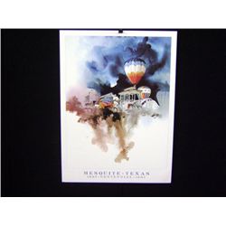 Mesquite Centennial 1887-1987 Poster for Mesquite, TX Maker Ronald Liss 30"x22"