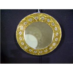 round Stainless Steel Mirror by Frank Secker 23 1/2"