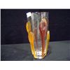 Image 3 : Chinese Clear Fluted Vase w/ Applied Vertical Glass Ribbons 12"x6 1/2" Retail: $510.00
