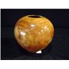 Image 2 : Eric Lima Carob-Wood Pot Inlaid w/ Turquoise 7 1/4"x7"x2 1/2 Retail: $1,800.00