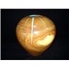 Image 2 : Eric Lima hand-Turned Wooden vase w/ Embedded Turquoise Dust 10"x8 1/2"x2 5/8" Retail: $2,040.00