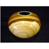 Image 2 : Eric Lima Small Wooden Pot w/ Inlaid Turquoise at Rim 7"x7 1/2"x2 3/8" Retail: $1,800.00